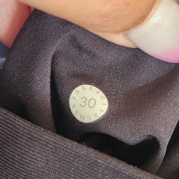 Lululemon Commission Pant Slim Warpstreme 34" Black Pants Mens Size 30 Active - Picture 6 of 9